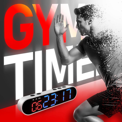 Core Power Interval Timer Mini, magnetisch, 7 instelbare functies, voor fitness thuis, sportschool en crossfit