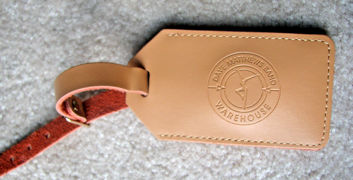 Dave Matthews Band Warehouse Leather Luggage Tag | eBay
