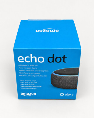 Amazon Echo Dot 3rd Gen. Smart Lautsprecher - Holzkohle