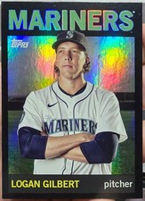 2025 Topps Archives - 1964 Topps Logan Gilbert #37 Black Foilboard