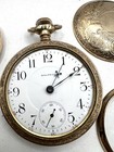 Lot of 4 ~ pocket watches - Elgin Waltham GF Citizen Eco Drive Seiko Parts Only — photo 3