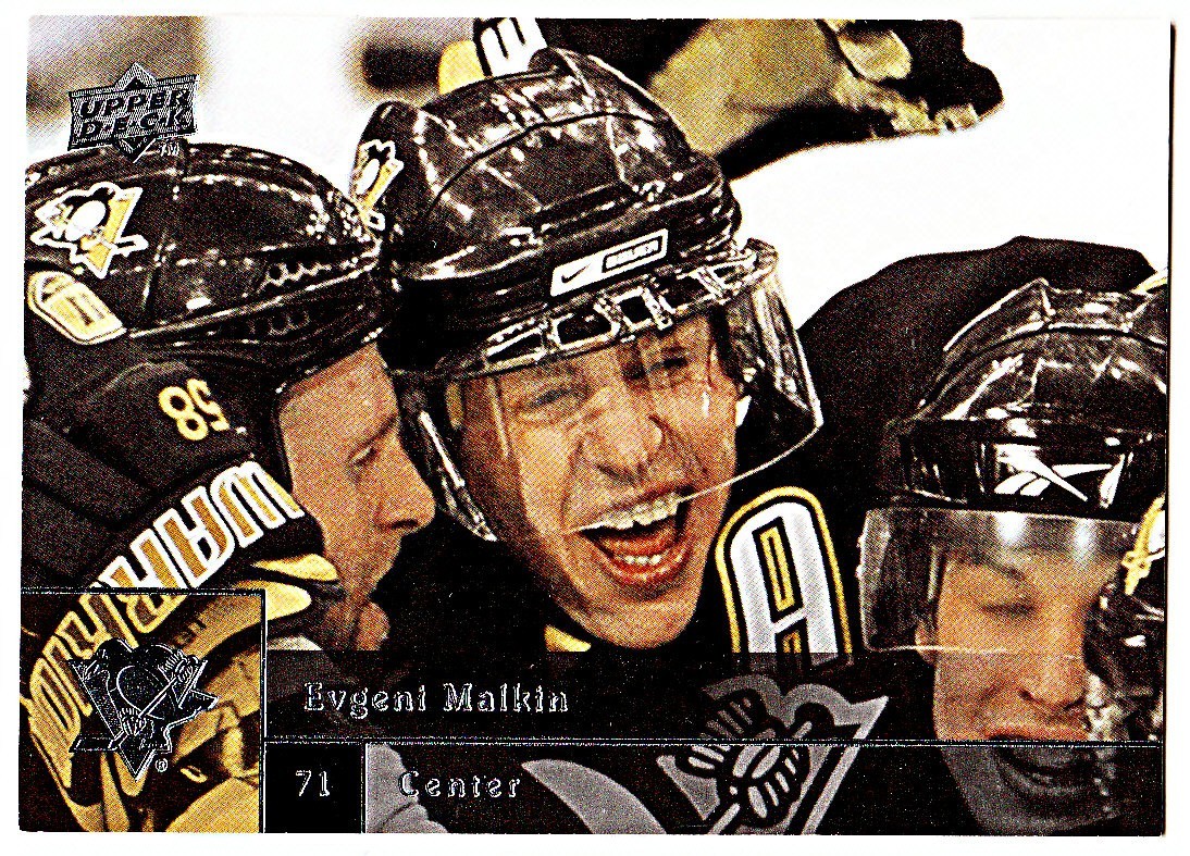 2009-10 UPPER DECK #293 EVGENI MALKIN Pittsburgh Penguins Hockey Card