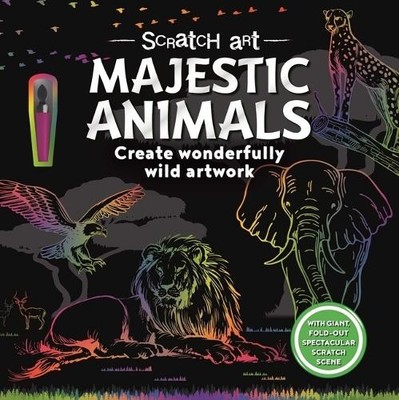 Igloobooks Claire Sipi Scratch Art Majestic Animals (Taschenbuch)