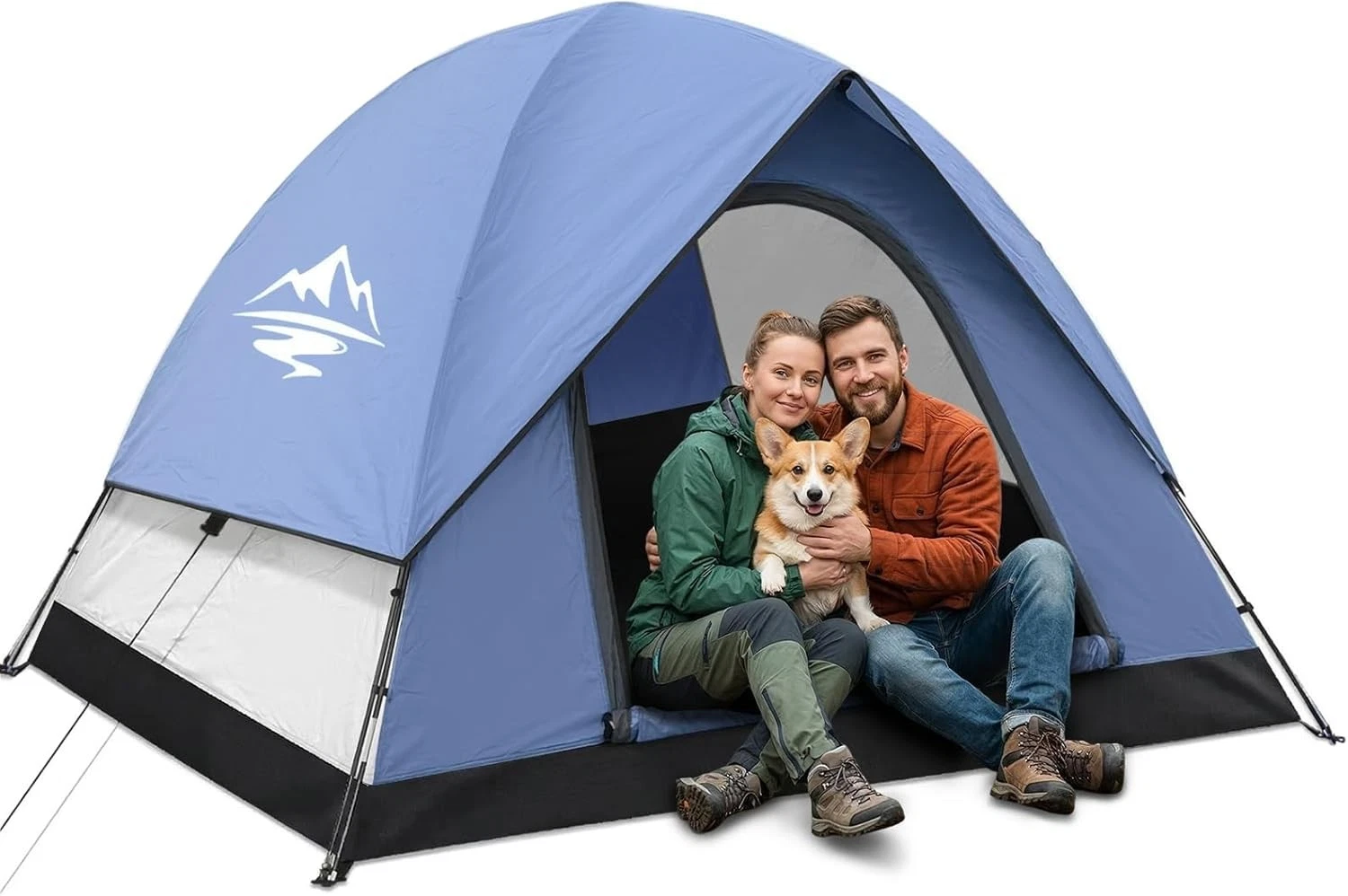 Tents Camping 2-3 Person Tent – Camping Tent W/ Rainfly Waterproof 2500MM
