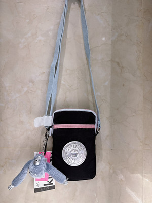 NWT Kipling TALLY Phone Bag With Adjustable Crossbody Strap in True black