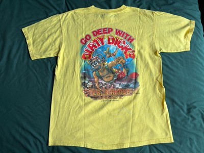 Men s Medium- Vintage Go Deep With Dirty Dicks Crab House Tee