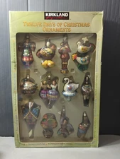 Kirkland Signature Costco 12 Days of Christmas Ornaments Complete Set  Retired