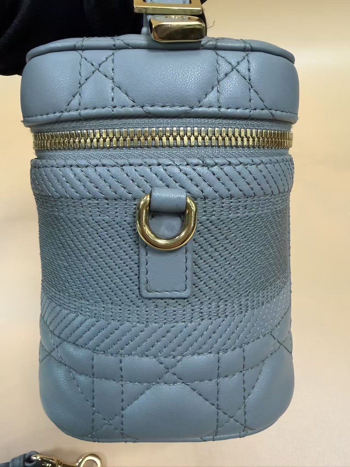 Christian Dior Travel Convertible Vanity Case Cannage Quilt Lambskin Small - COA thumbnail 7