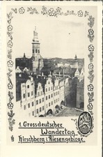Gelegenheitspostkarte 1. Großdeutsche Wandertag 1939 Hirschberg Jelenia Gora