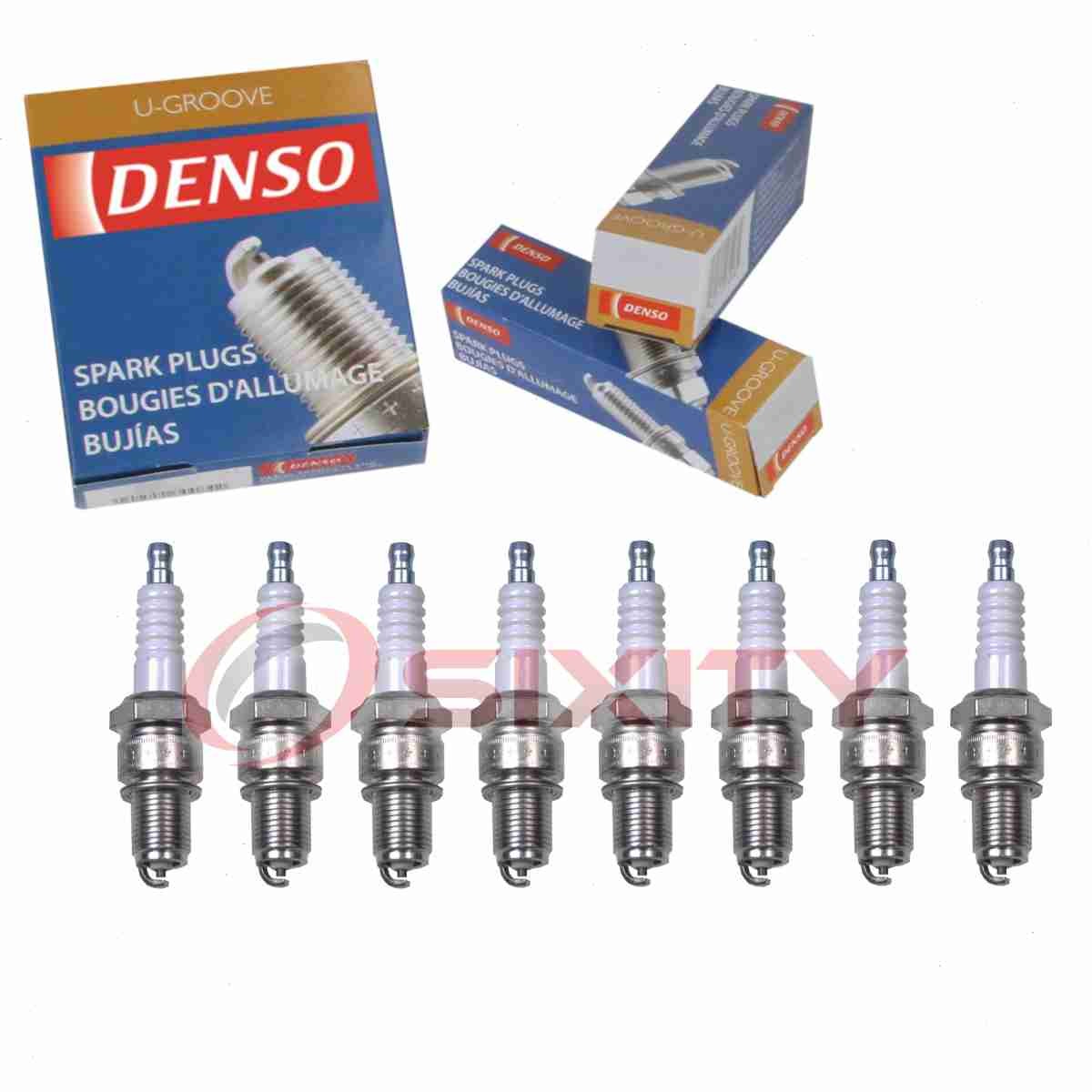 8 pc Denso Standard U-Groove Spark Plugs for 1977-1984 Ferrari 308 GTS 3.0L vw