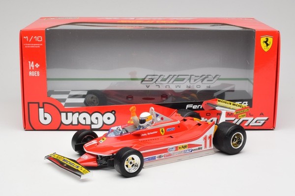 1:18 Burago Ferrari F1 312T4 N 11 Winner GP Monza Scheckter RED-image