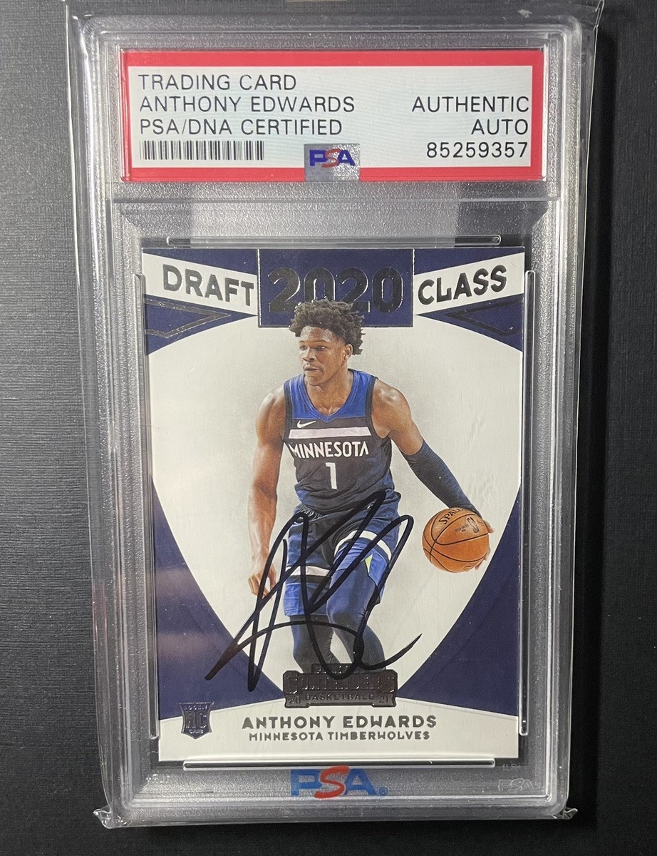 Anthony Edwards Rookie Autograph Contenders PSA DNA RC Auto Signed