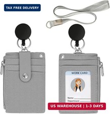  2025 Latest Cute ID Badge Holder Retractable Lanyard Reel Clip with Heavy Duty