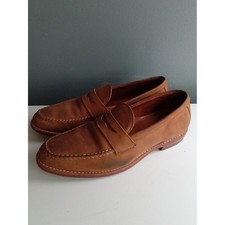 Allen Edmonds Addison Penny Loafers Tan Leather Dainite Sole Mens 12