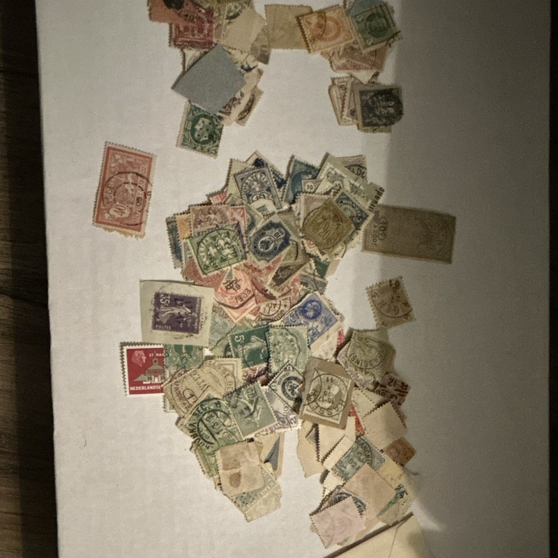Worldwide Mixed Used Postage Stamps Lot, Netherlands, Multicolor, On Paper