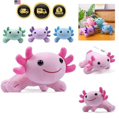 Axolotl Plush Toy, 10.8  Soft Cute Axolotl Stuffed Cotton Plush Pillow Kawaii...