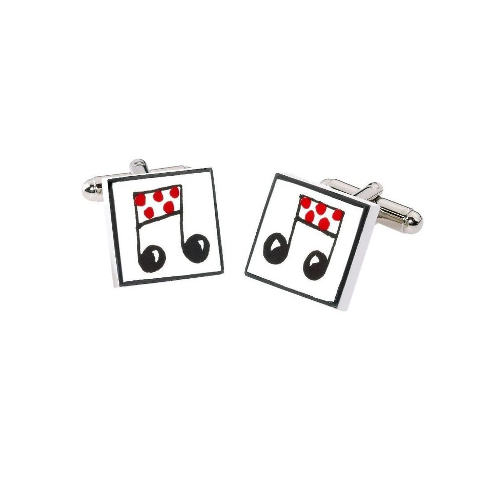 Sonia Spencer. Boutons de manchette. , Porcelaine. Rouge - Fantaisie - - Photo 2/2