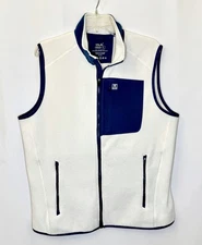 HUK Performance Fishing Waypoint Fleece Vest / Men’s Size Large/Egret-Blue