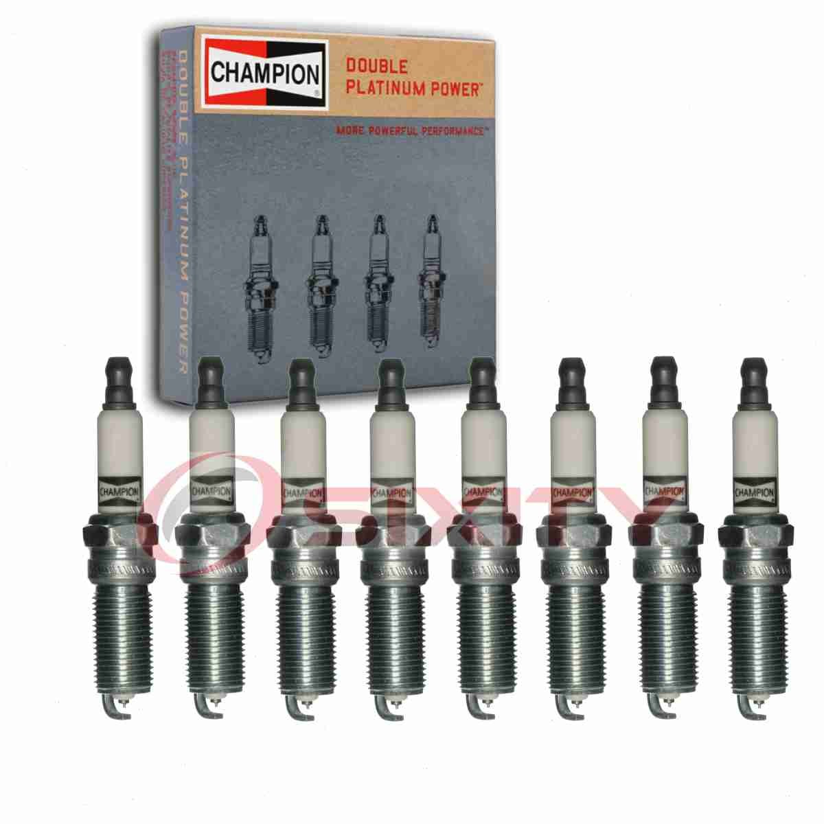 8 pc Champion Double Platinum 7032 Spark Plugs for RE10PMPB5 PLZTR5A-13 nw