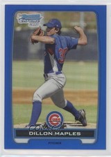 2012 Bowman Chrome Prospects Blue Refractor 44/250 Dillon Maples #BCP75 0zc5