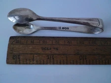 Hallmarked Sterling Silver Sugar Tongs Cooper Brothers & Sons Ltd Sheffield 1937