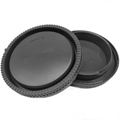 Camera Body Front Cap+Rear Lens Cap For Sony A6300 A6000 A6400 A7R2 A7M3 ILDC