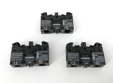 Lot of 3 New Siemens 3SB3400-0B Contact Blocks 400V AC12 10A - No Box