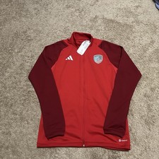 NWT Adidas Mens M Slim Fit Tiro 23 Competition Jacket Red United Soccer Coaches