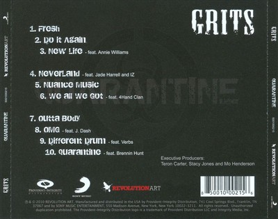 GRITS QUARANTINE NEW CD