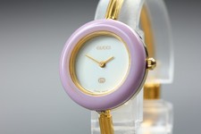 Vintage Gucci Change Bezel 11/12 26mm Gold Quartz Women Watch From JAPAN Exc 5 