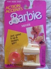 1987 Vintage Barbie Yellow Mixer Action Accents Wind Up toy New & Factory Sealed