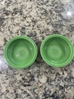 Vintage Fiestaware - 5 1/2" fruit bowl in medium green - (1959-1969) - Two
