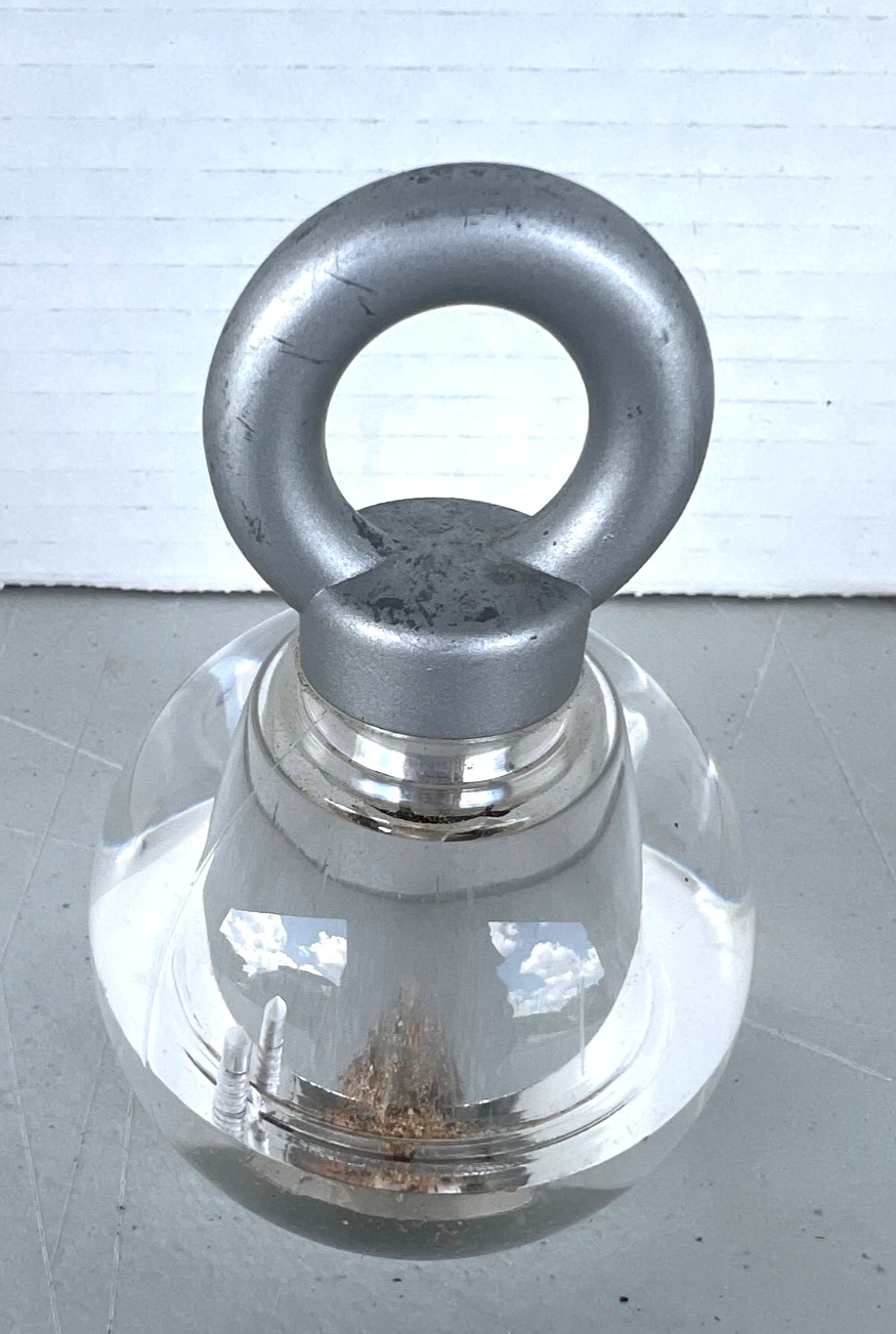 VTG. BODUM BALL BOY CLEAR ACRYLIC NISSEN 3" PEPPER Mill GRINDER ROUND MCM