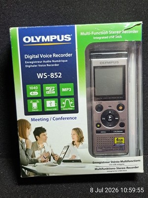 Olympus WS-852 Digital Voice Recorder, mit Anleitungen & CD