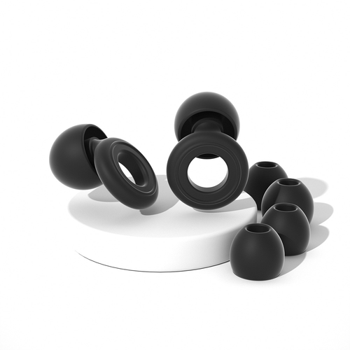 Tappi Orecchie Silicone Riutilizzabili Cancellazione Rumore Tappi Orecchie Protezione Studio Sonno Nuoto - Foto 19 di 22