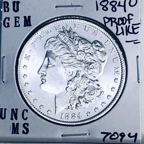 1884 O BU GEM MORGAN SILVER DOLLAR UNC MS+++ U.S. MINT RARE COIN 7094