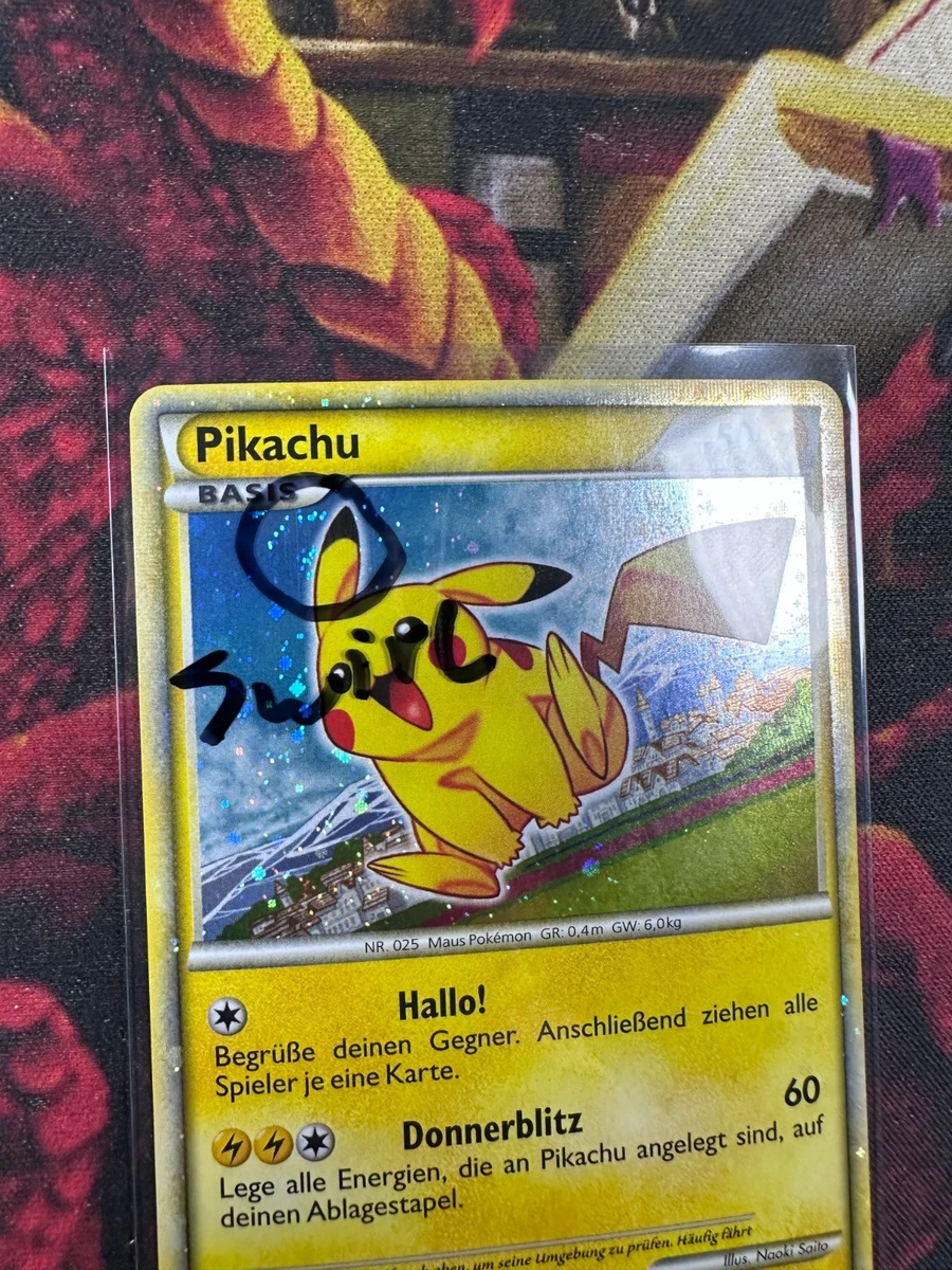 Pikachu Pokémon TCG German Individual Collectible Card Games for