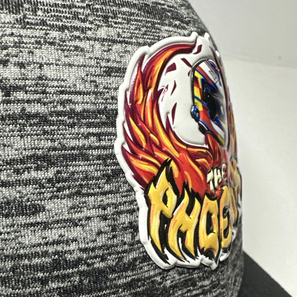 Romain Grosjean IndyCar «Феникс» шляпа - новый A-Flex S/M вересковый серый новый с Ярлыками - Изображение 3 из 4