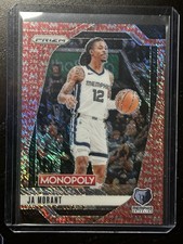 Ja Morant 2024-25 Prizm Monopoly  Red Millionaire Shimmer prizm #22 SSP  88/100