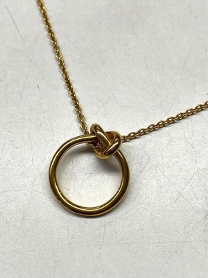 Celine Gold Knot Necklace Women's Jewelry 70cm Pre-owned Authentic Japan