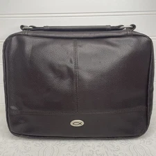 Christian Art Gifts Large Classic Bible Book Case Brown Pockets Notes