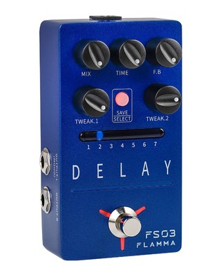 FS03 Electric Guitar Delay Effects Pedal with Looper Stereo Digital Sound 6 D...