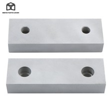 1 Pair 6"  2"  1" Reversible Aluminum Soft Jaws Precision For 6" Milling Vise