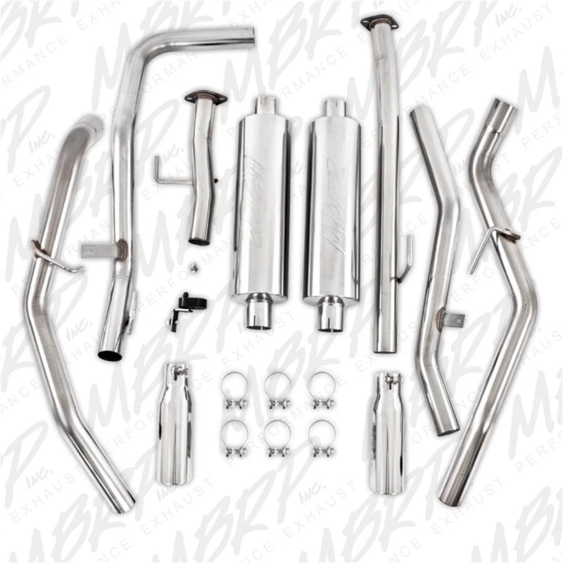 MBRP For 2009-2010 Toyota Tundra 5.7L EC-Std. & SB/CC-SB Cat Back Dual Split Foto 4 de 4
