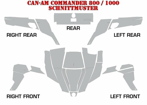 KIT GRÁFICO DE DECORACIÓN DE CARRERAS AMR UTV CAN-AM COMMANDER, MAVERICK VELOCITY B - Imagen 10 de 12