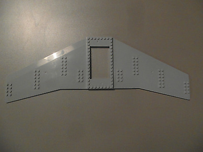 ああ Lego - Grey Wing Plate 20 x 56 with 6 x 10 Cutout - Aeroplane