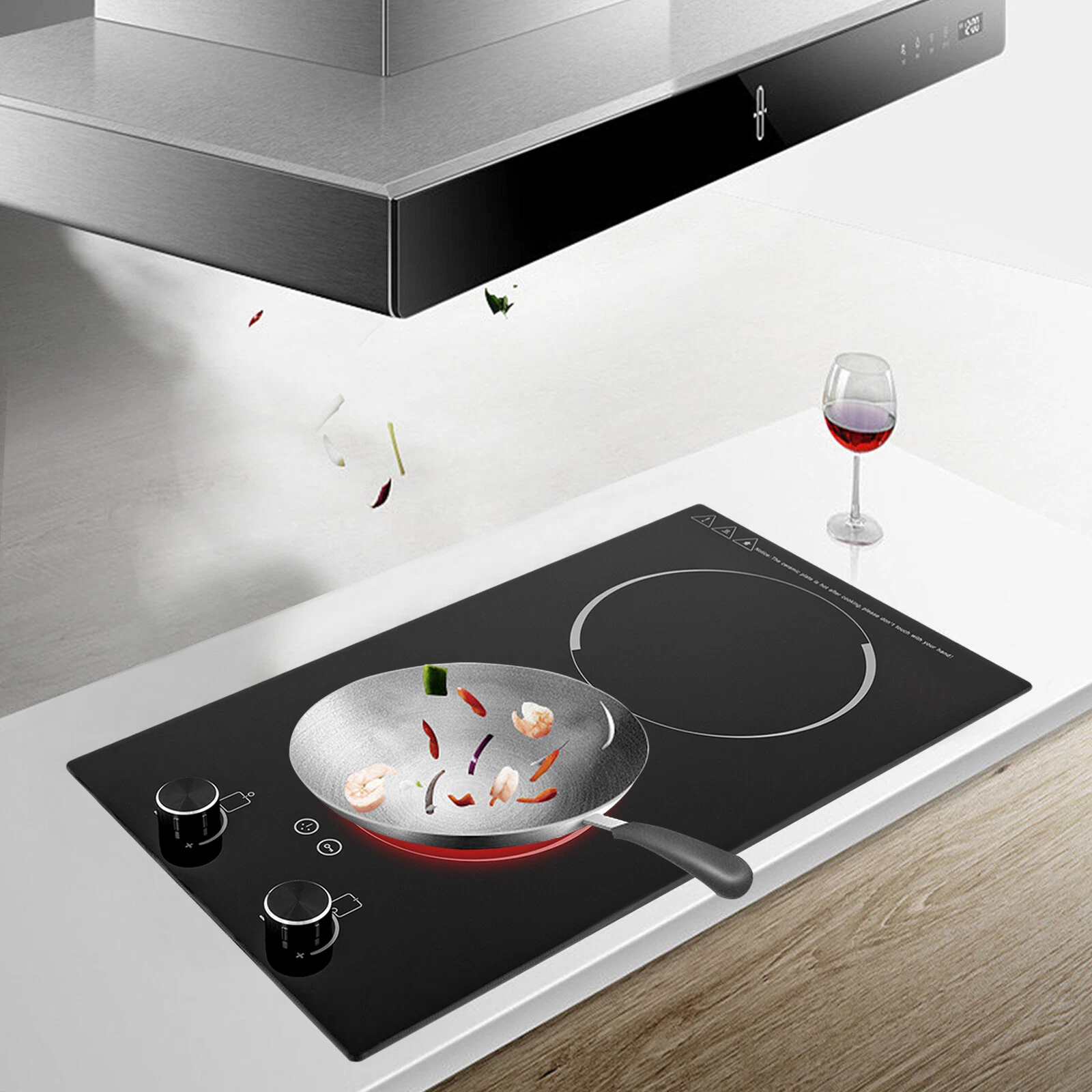 2-Burner Electric Induction Cooktop Stove Top Touch Control Child Lock 110V New
Opens in a new windo