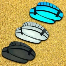 3 Pairs Lenses Replacement for-Oakley Juliet Polarized-Solid Black Silver Blue