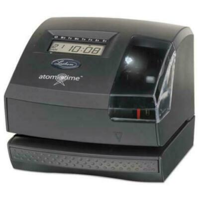 Lathem 1500E Tru-Align Atomic Time Clock , With  a Key