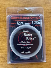 New ULTRAVIEW 6x 1.35 Lens Down Range Optics New SIGHT Lens Only
